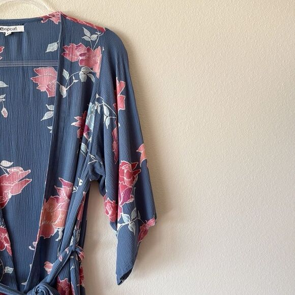 Rip Curl Moon Bay Curl Floral Front Tie Mid Length Kimono - Picture 3 of 9